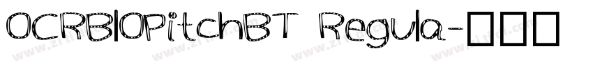 0CRBl0PitchBT Regula字体转换